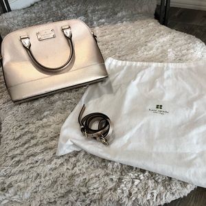 Kate Spade ♠️ metallic dome satchel